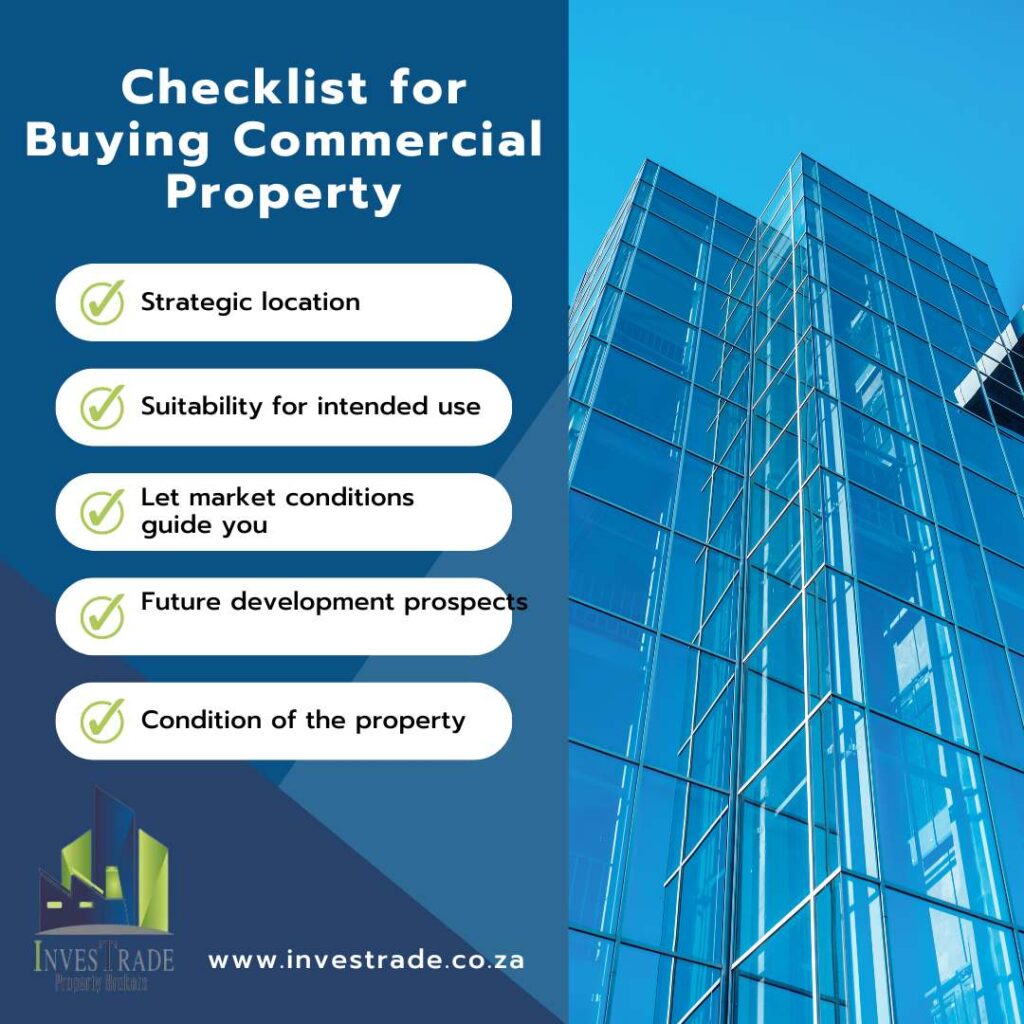 commercial property for sale checklist