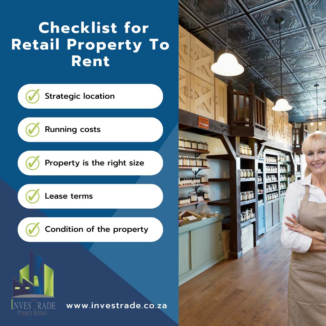 Retail Rental Process Retail Property To Rent: What To Look For - Investrade Property Brokers