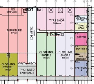 Floorplan Right Side of Mall